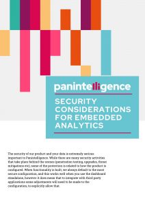 Security considerations for embedded analytics