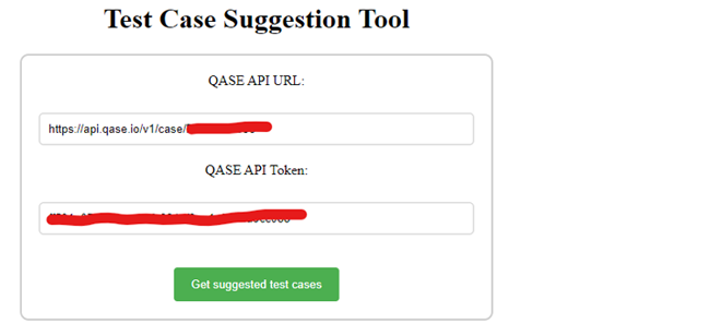 Test case suggestion tool