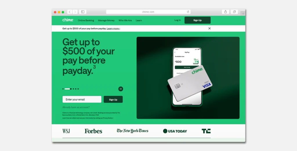 Chime - Neobank example